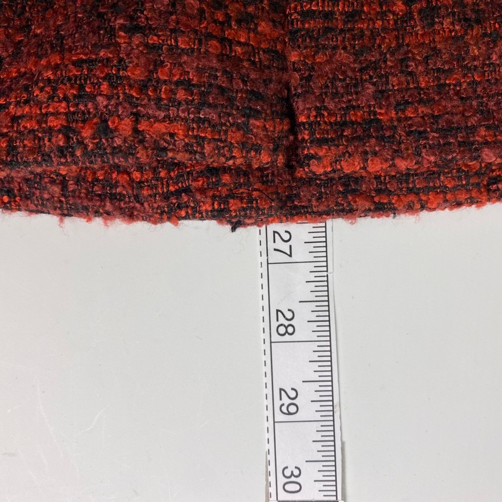 Lucky Brand Women's Size Small Tweed Moto Jacket Red‎ Black Blazer - Picture 9 of 10